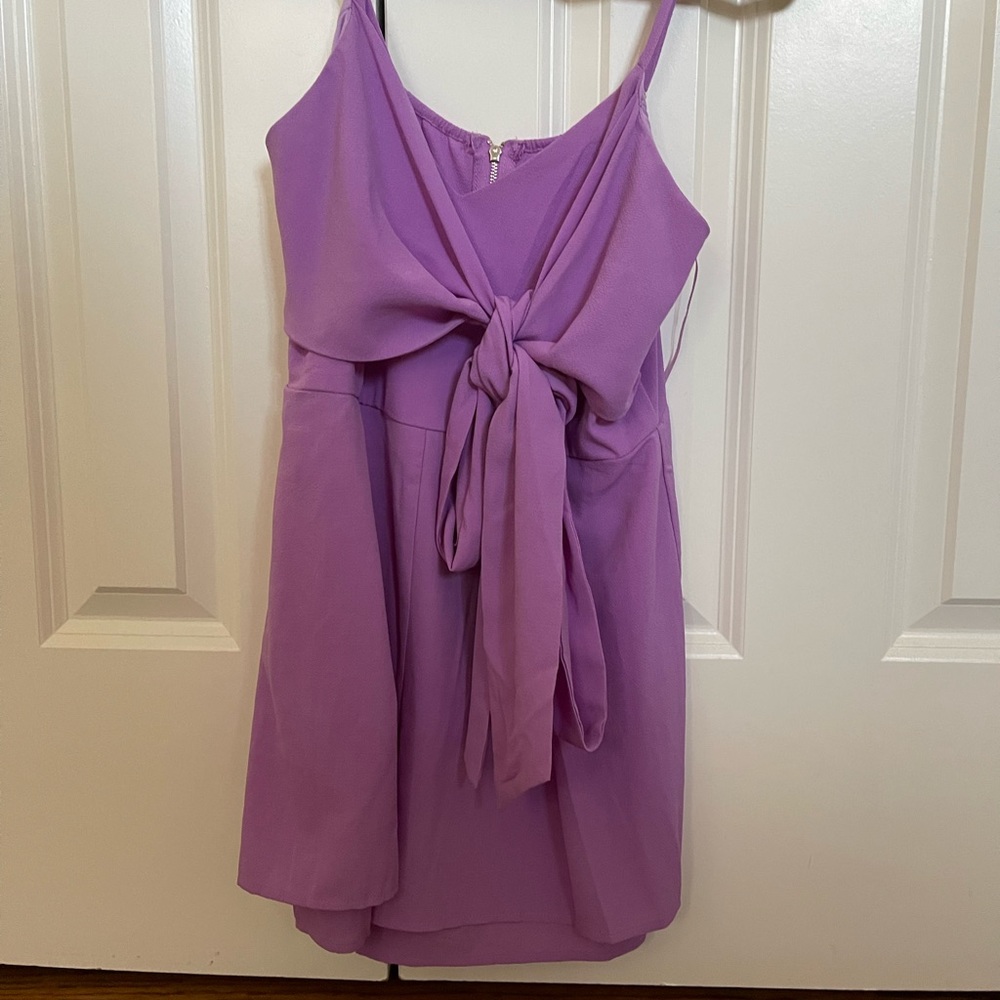 Purple romper with front tie. Only worn once! - Picture 2 of 4
